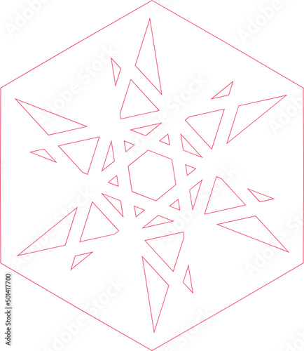 Módulo Hexagonal para Padrão Geométrico Contínuo 