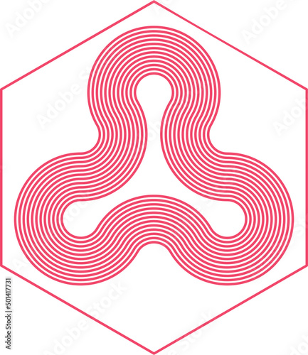 Módulo Hexagonal para Padrão Geométrico Contínuo 