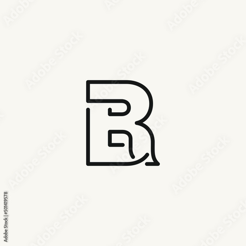 a logo with the letters R and B