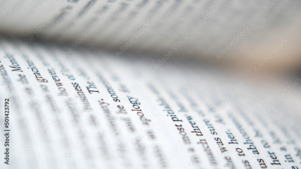 Open book, flipping quickly through book pages Open book, flipping quickly through book pages