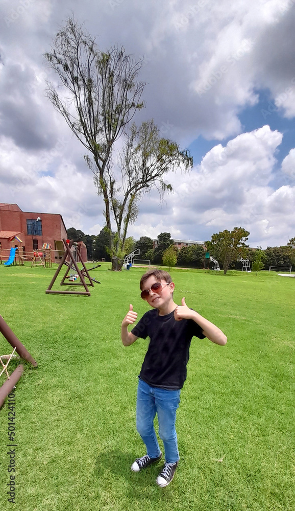 Obraz premium Boy in sunglasses