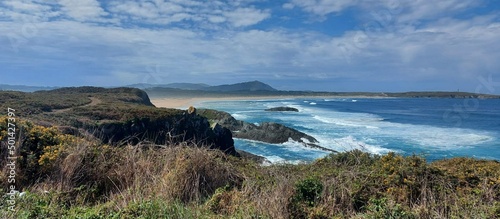 Playa de A Frouxeira en Valdoviño, Galicia