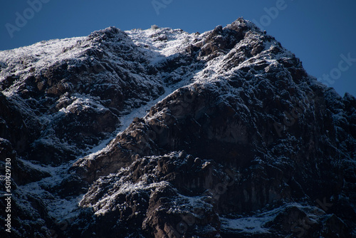 snow covered mountains