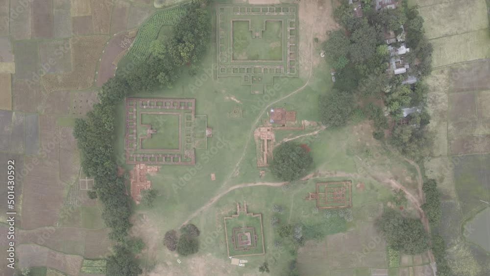 background with a pattern - Vasu bihar aerial in bangladesh - d- log aerial footage