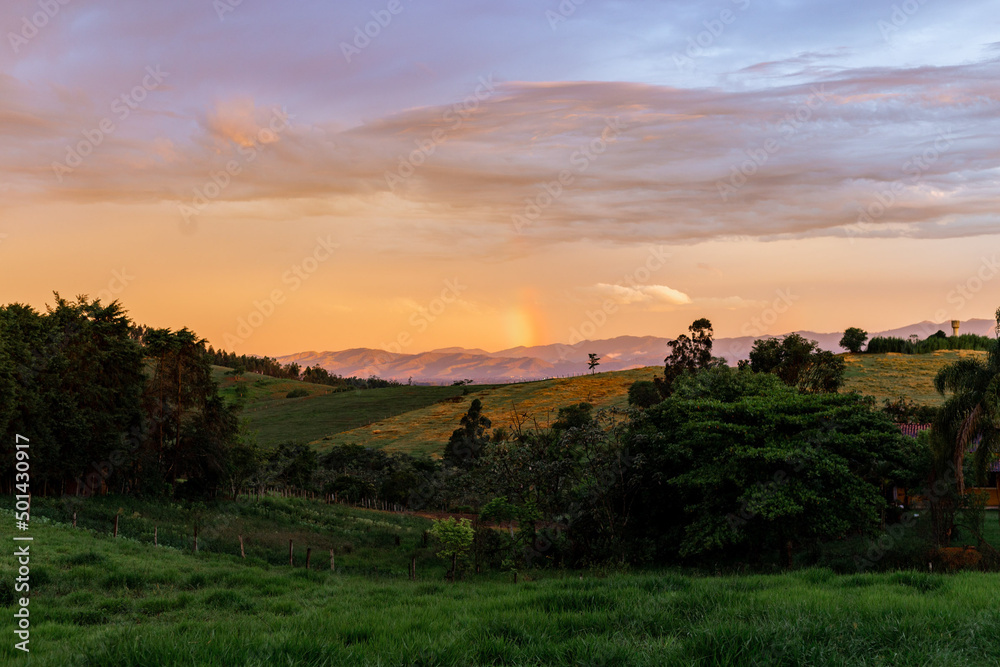 Fototapeta premium Paisagens Serra da Mantiqueira - Pindamonhangaba