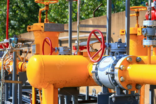 Beautiful gas pipeline, outdoors