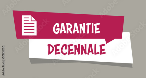 Logo garantie décennale.