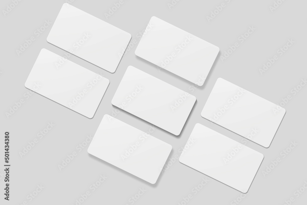 Blank business card for mockup. 3D Render. Blank business card for mockup. 3D Render.