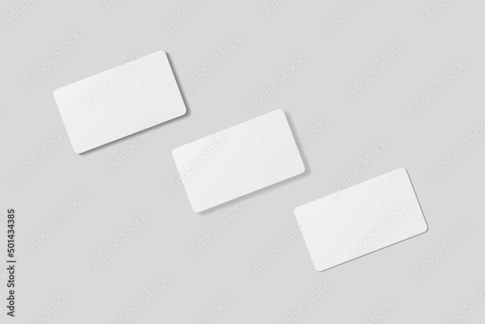 Blank business card for mockup. 3D Render. Blank business card for mockup. 3D Render.