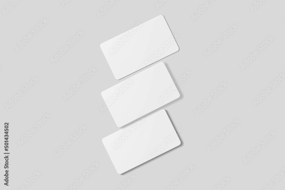 Blank business card for mockup. 3D Render. Blank business card for mockup. 3D Render.