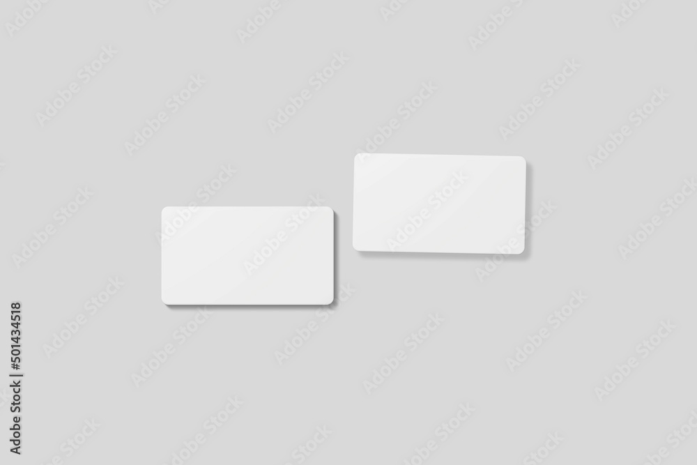Blank business card for mockup. 3D Render. Blank business card for mockup. 3D Render.