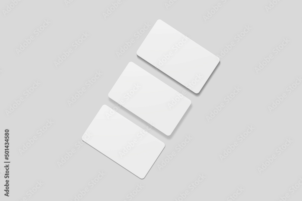 Blank business card for mockup. 3D Render. Blank business card for mockup. 3D Render.