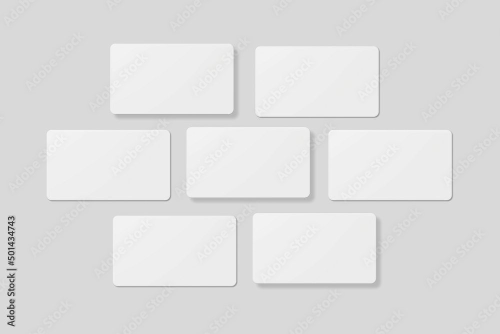 Blank business card for mockup. 3D Render. Blank business card for mockup. 3D Render.