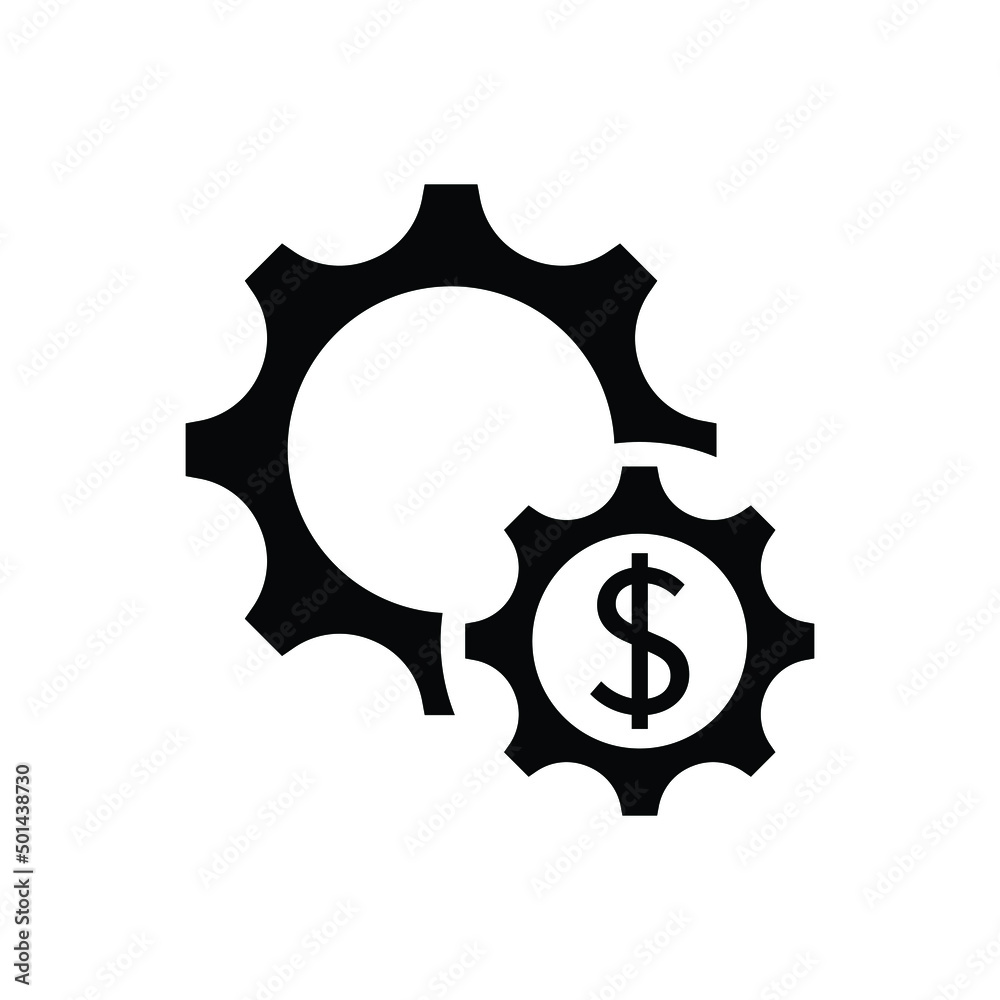 Financial development icon design isolated on white background Financial development icon design isolated on white background