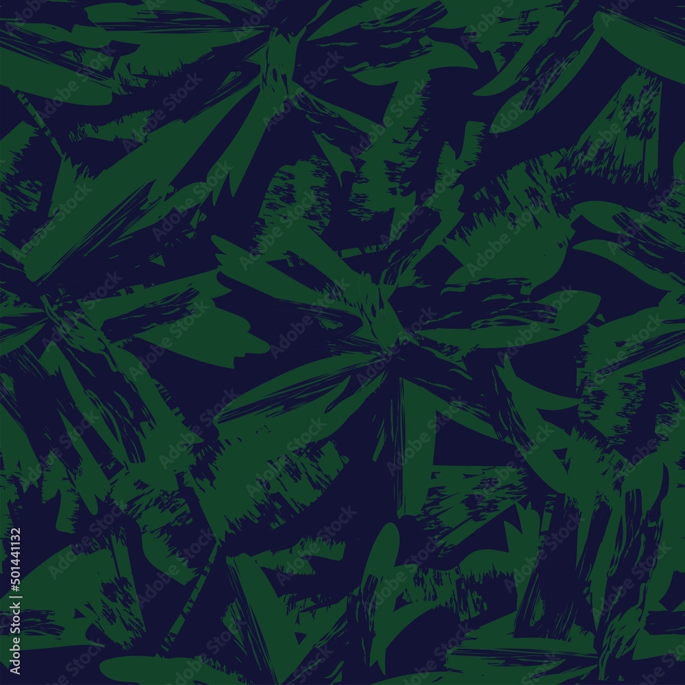 Floral Brush strokes Seamless Pattern Design Floral Brush strokes Seamless Pattern Design