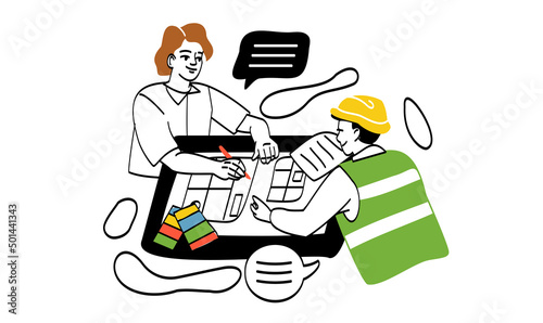 Work of interior designer