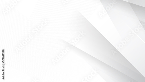 Abstract white square shape with futuristic concept presentation background