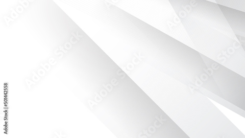 Abstract white light silver background vector. Modern diagonal presentation background. Suit for business, corporate, institution, party, festive, seminar, and talks.