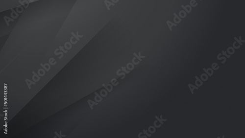 Dark black grey abstract background geometry shine and layer element vector for presentation design. Suit for business, corporate, institution, party, festive, seminar, and talks.