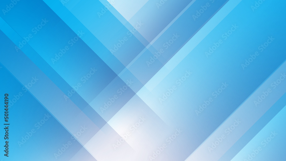 Abstract light blue white geometric light triangle line shape with futuristic concept presentation background