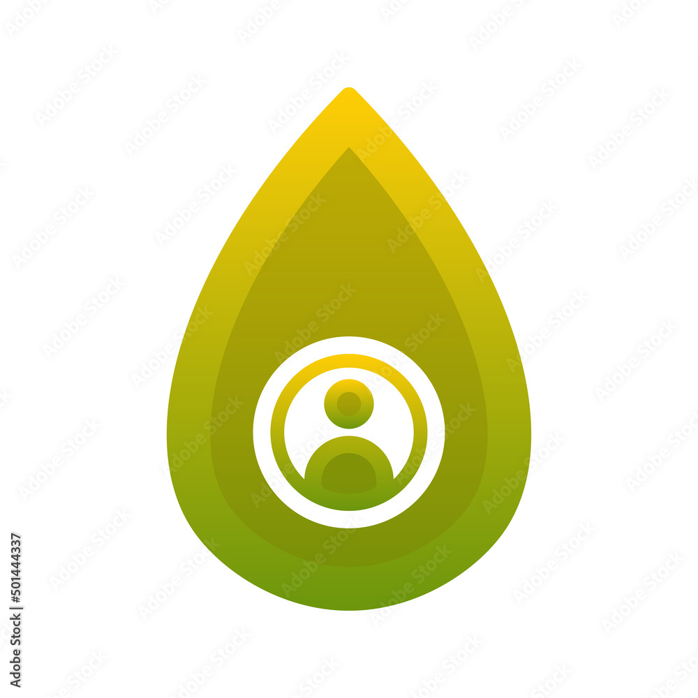 profile water gradient logo design modern template icon profile water gradient logo design modern template icon
