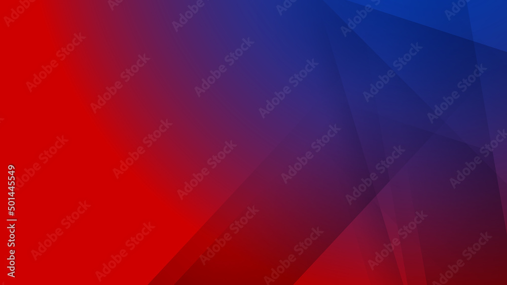 Obraz premium Abstract blue red background. Vector abstract graphic design banner pattern presentation background web template.