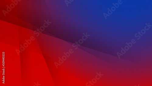 Minimal geometric blue red light technology background abstract design. Vector illustration abstract graphic design banner pattern presentation background web template.