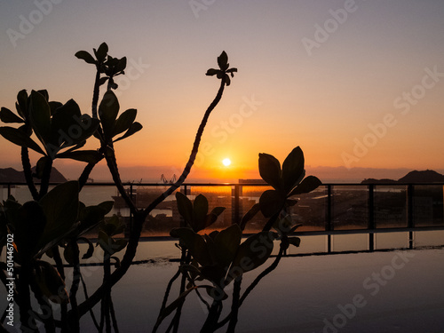 Sunrise at Nanfangao Fishing Port photo