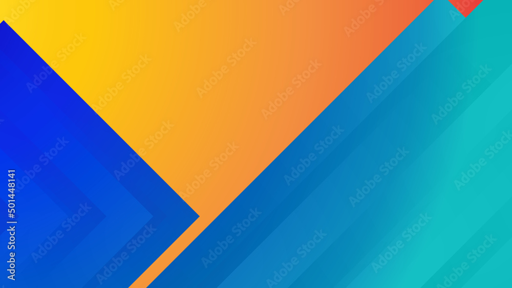 Minimal geometric orange blue light technology background abstract design. Vector illustration abstract graphic design banner pattern presentation background web template.