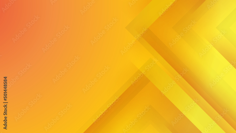 Minimal geometric orange yellow gradient light technology background abstract design. Vector illustration abstract graphic design banner pattern presentation background web template.