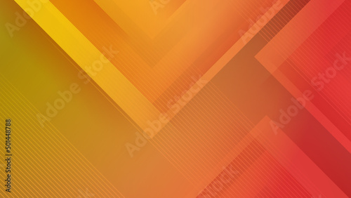 Vector orange yellow gradient abstract, science, futuristic, energy technology concept. Digital image of light rays, stripes lines with light, speed and motion blur over dark tech background