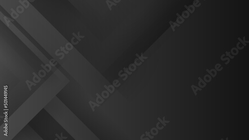 Abstract black grey 3d light silver technology background vector. Modern diagonal presentation background.