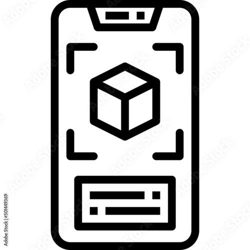 augmented reality outline icon