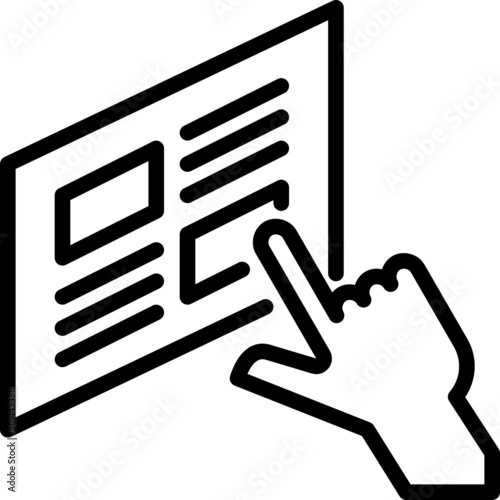 assisted reality outline icon