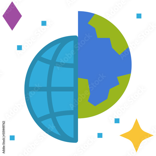 meatspace flat icon