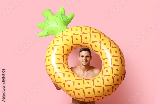 Attractive young man with i...