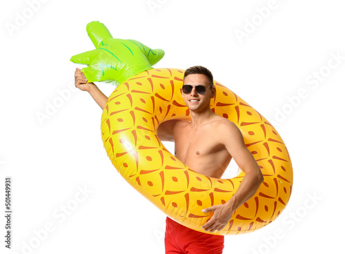 Attractive young man with i...