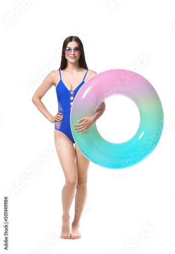 Attractive young woman with...