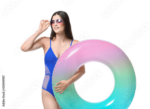 Attractive young woman with...