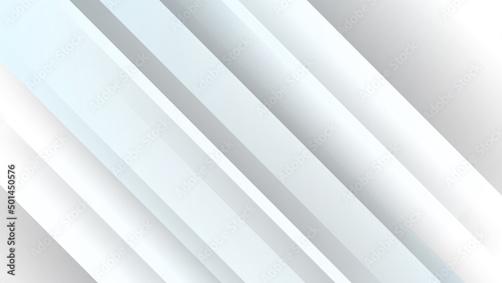 Abstract white grey geometric light triangle line shape with futuristic concept presentation background
