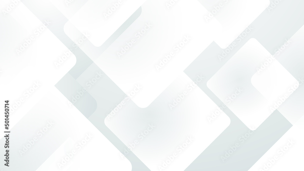 Fototapeta premium Minimal white grey abstract modern background design. Design for poster, template on web, backdrop, banner, brochure, website, flyer, landing page, presentation, certificate, and webinar