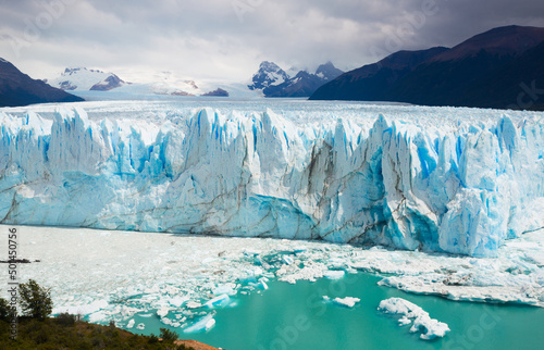 Spectacular view on the Perito Moreno Glacier in Los Glaciares National Park in Argentina