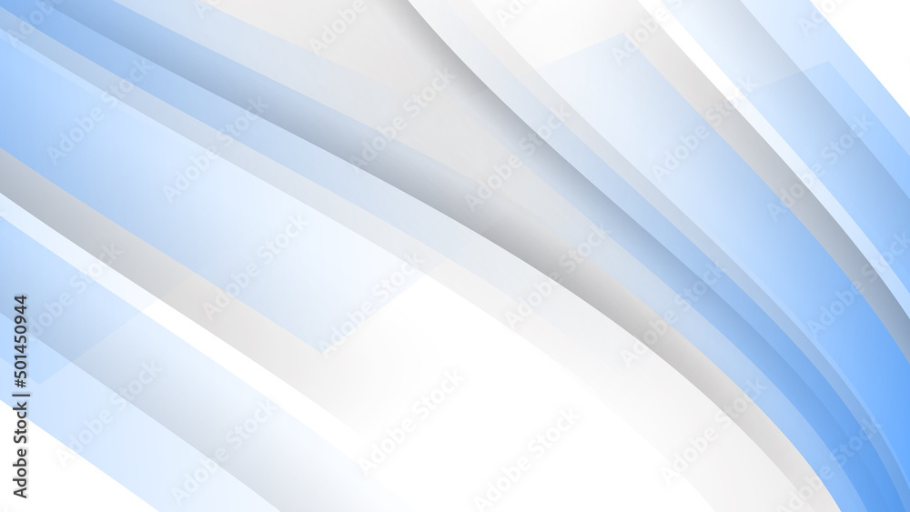 Minimal light blue and white wave abstract modern background design. Design for poster, template, backdrop, banner, brochure, website, flyer, landing page, presentation, certificate, and webinar