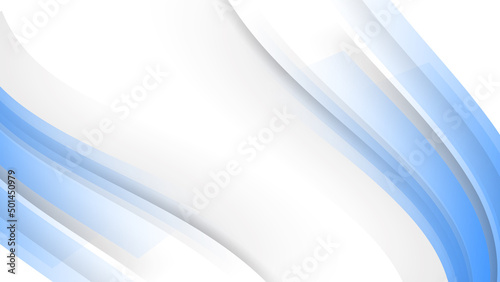 Vector light blue and white wave abstract, science, futuristic, energy technology concept. Digital image of light rays, stripes lines with light, speed and motion blur over dark tech background