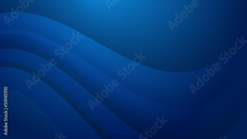 Abstract dark blue wave light silver technology background vector. Modern diagonal presentation background.