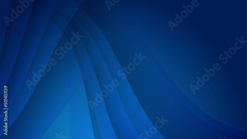 Abstract dark blue wave background. Vector abstract graphic design banner pattern presentation background web template.