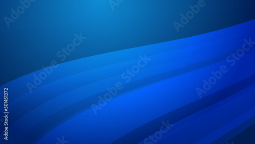 Abstract blue wave curve 3d geometric light triangle line shape with futuristic concept presentation background © richisnabati