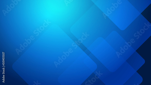 Abstract blue square tech light silver technology background vector. Modern diagonal presentation background.