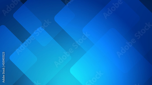 Modern blue square tech corporate abstract technology background. Vector abstract graphic design banner pattern presentation background web template.