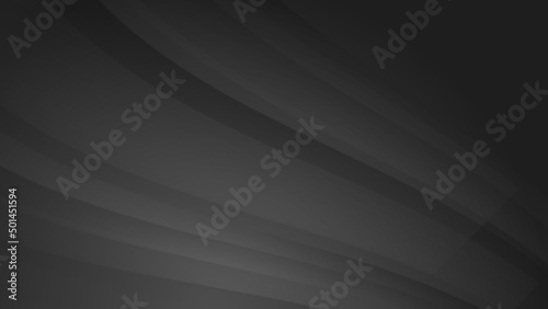 Abstract black wave 3d curve light silver technology background vector. Modern diagonal presentation background.